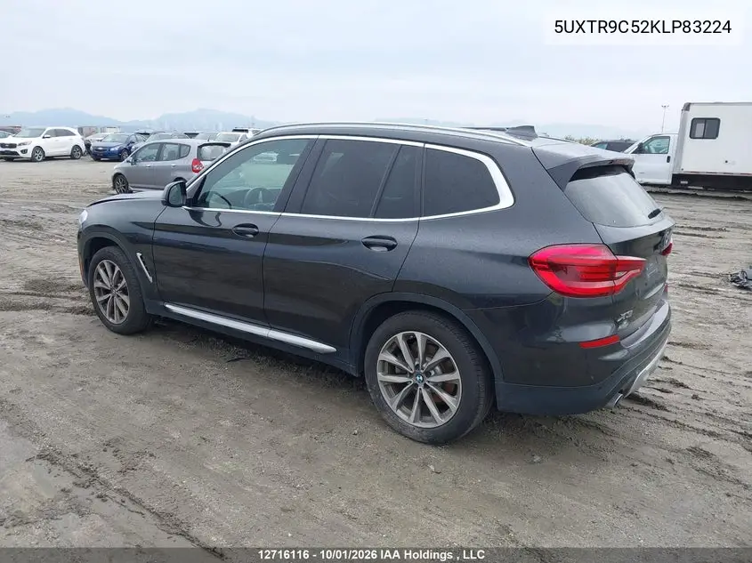 2019 BMW X3 VIN 5UXTR9C52KLP83224 — фото 3