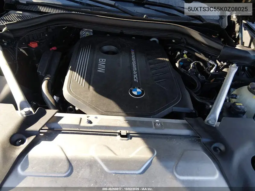 2019 BMW X3 VIN 5UXTS3C55K0Z08025 — фото 10