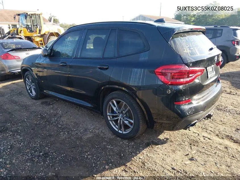 2019 BMW X3 VIN 5UXTS3C55K0Z08025 — фото 3