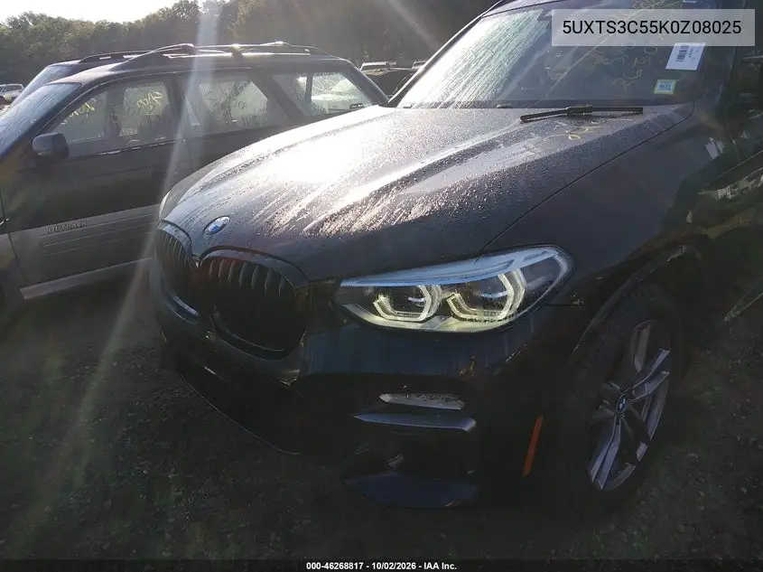 2019 BMW X3 VIN 5UXTS3C55K0Z08025 — фото 6