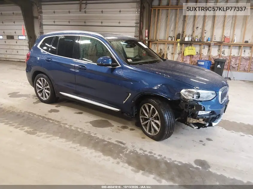 BMW X3 2019, VIN 5UXTR9C57KLP77337