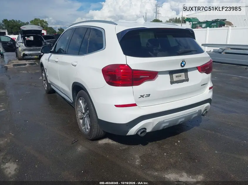 2019 BMW X3 VIN 5UXTR7C51KLF23985 — фото 3
