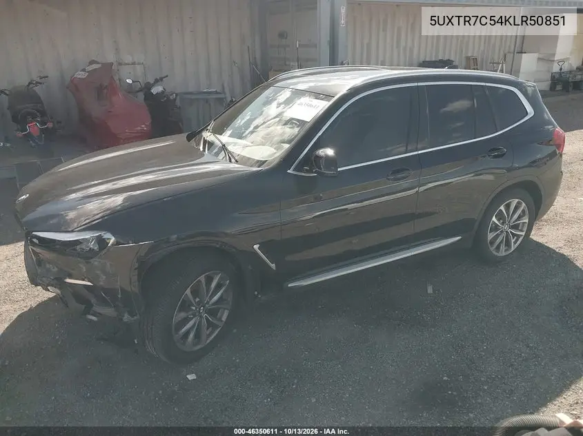 2019 BMW X3 VIN 5UXTR7C54KLR50851 — фото 2