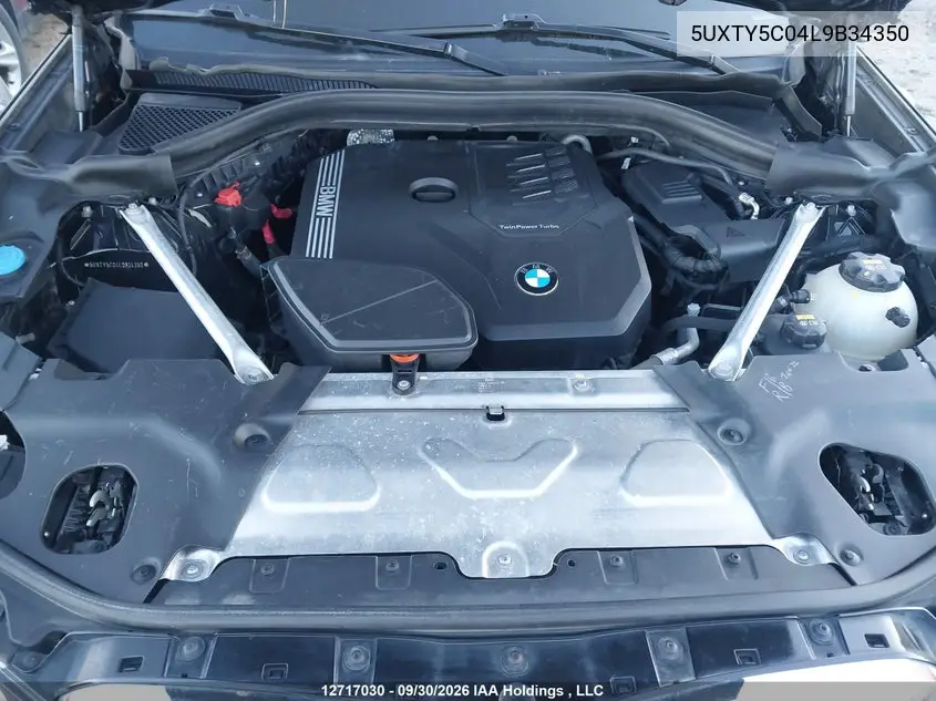 2020 BMW X3 VIN 5UXTY5C04L9B34350 — фото 10