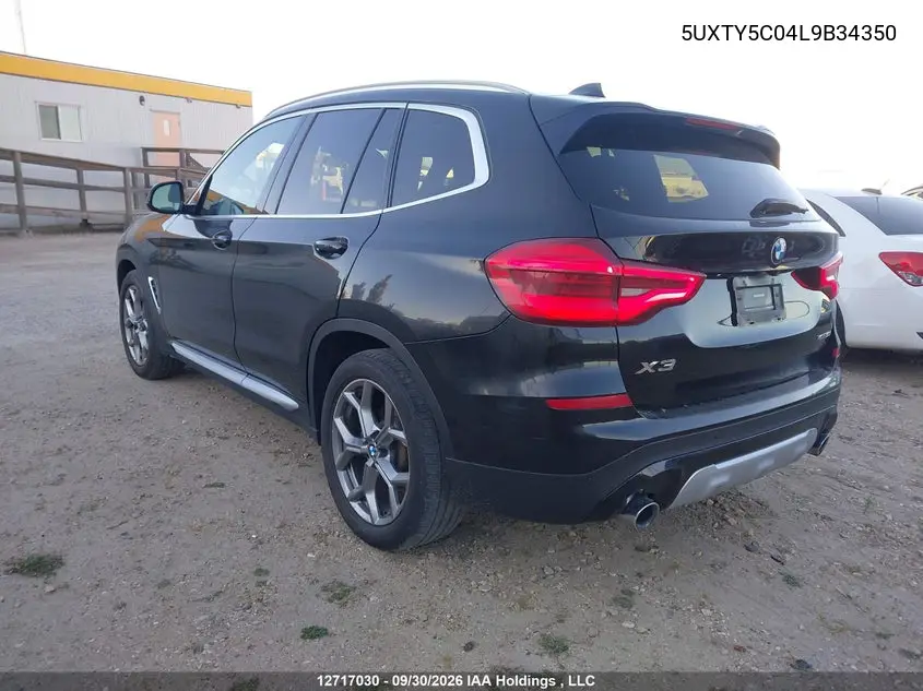 2020 BMW X3 VIN 5UXTY5C04L9B34350 — фото 3