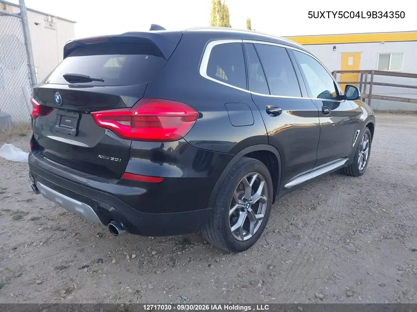 2020 BMW X3 VIN 5UXTY5C04L9B34350 — фото 4