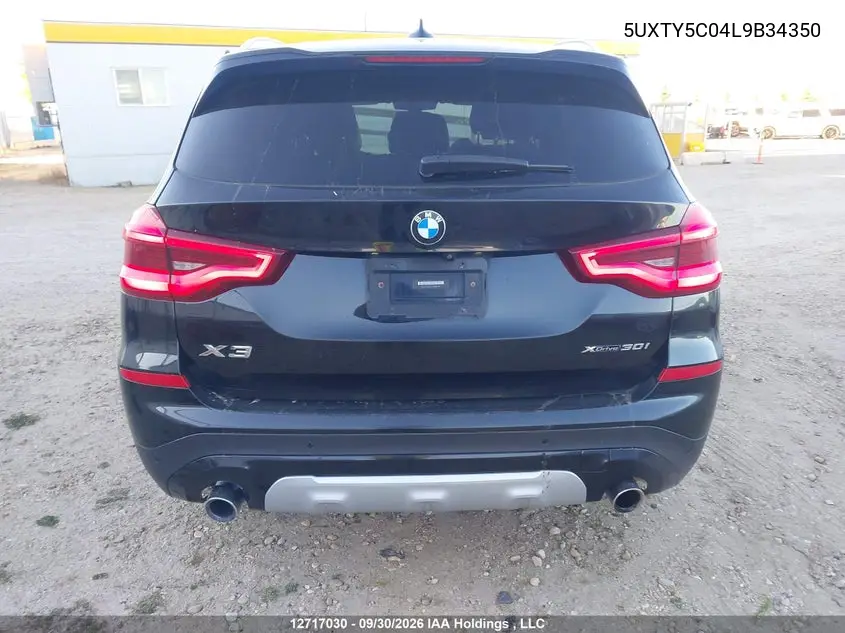 2020 BMW X3 VIN 5UXTY5C04L9B34350 — фото 6