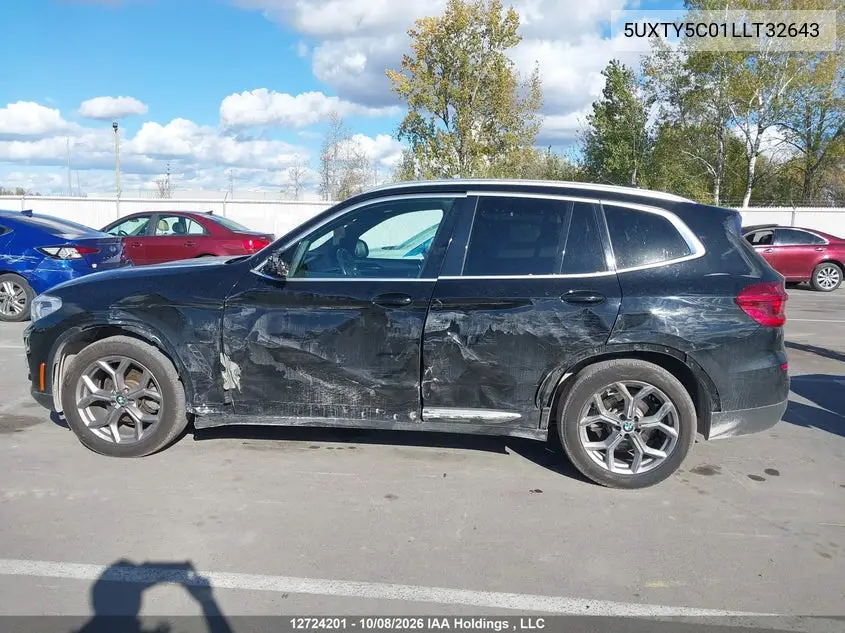 2020 BMW X3 VIN 5UXTY5C01LLT32643 — фото 14