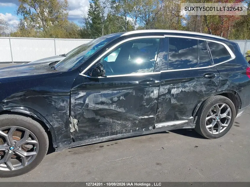 2020 BMW X3 VIN 5UXTY5C01LLT32643 — фото 6