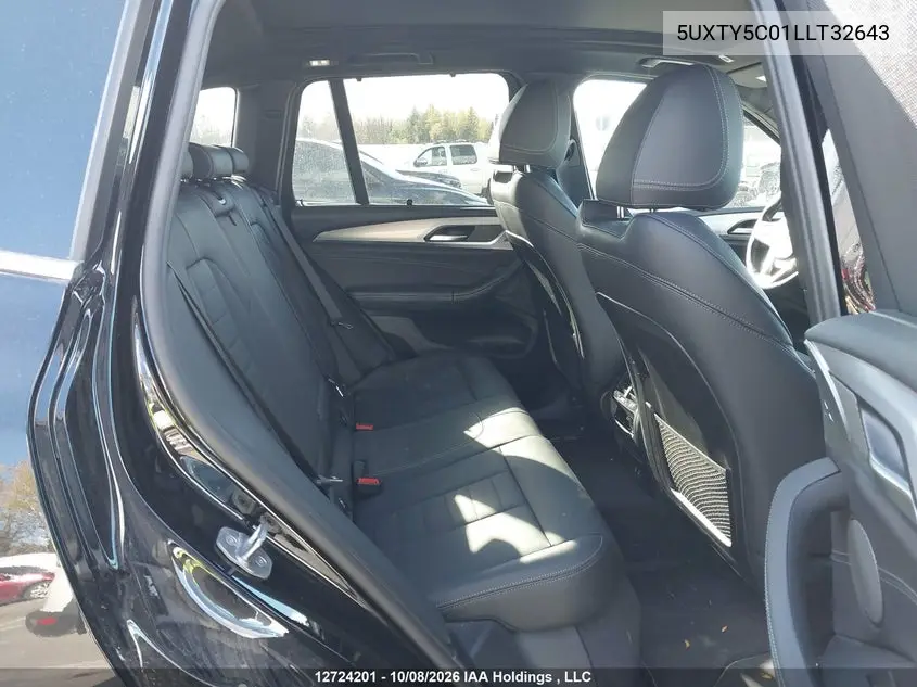 2020 BMW X3 VIN 5UXTY5C01LLT32643 — фото 8