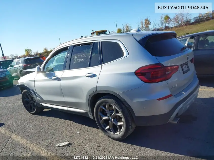 2020 BMW X3 VIN 5UXTY5C01L9D48745 — фото 14