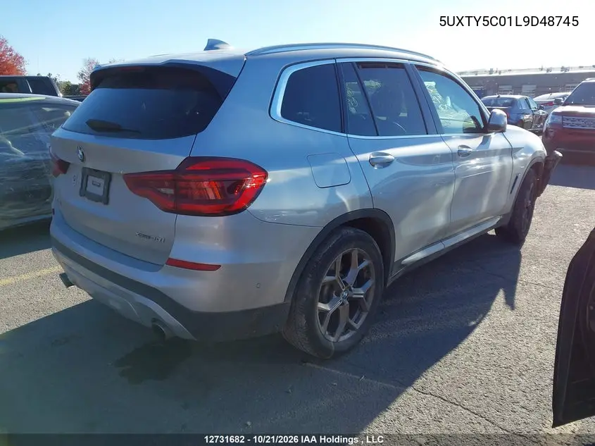 2020 BMW X3 VIN 5UXTY5C01L9D48745 — фото 4