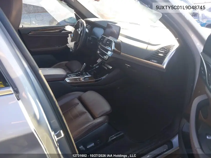 2020 BMW X3 VIN 5UXTY5C01L9D48745 — фото 5