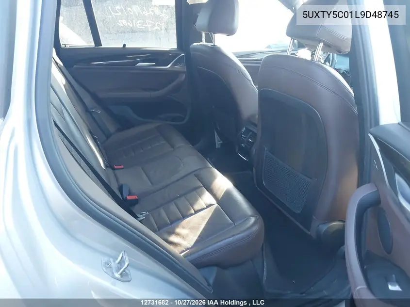 2020 BMW X3 VIN 5UXTY5C01L9D48745 — фото 8