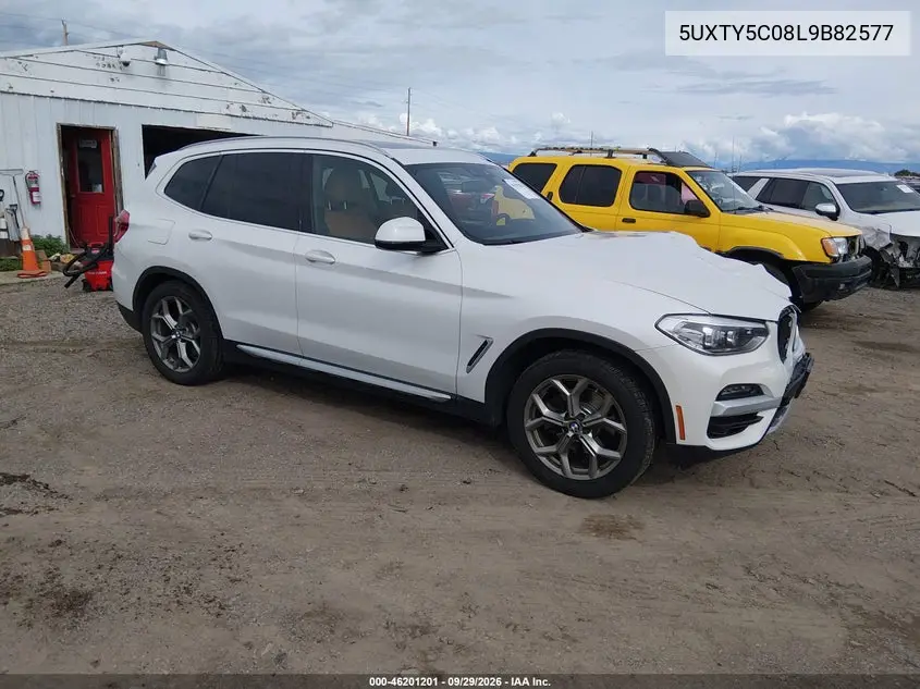 BMW X3 2020, VIN 5UXTY5C08L9B82577