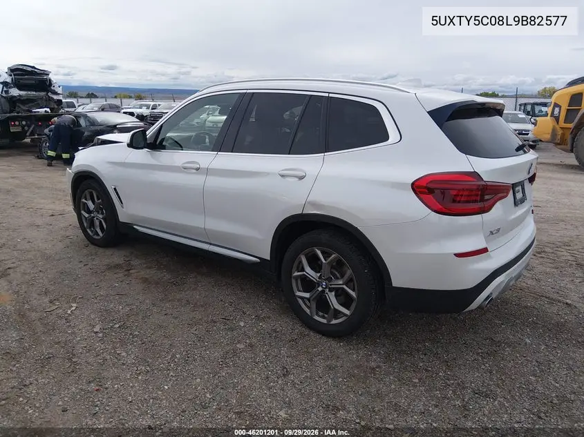 2020 BMW X3 VIN 5UXTY5C08L9B82577 — фото 3