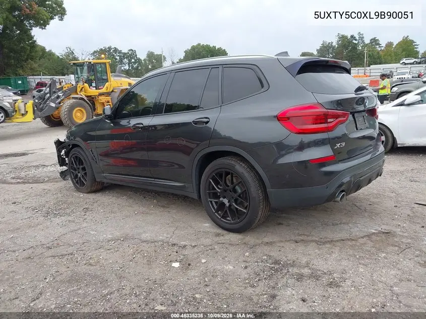 2020 BMW X3 VIN 5UXTY5C0XL9B90051 — фото 3