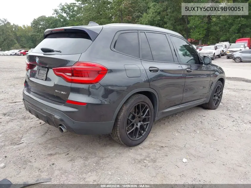 2020 BMW X3 VIN 5UXTY5C0XL9B90051 — фото 4