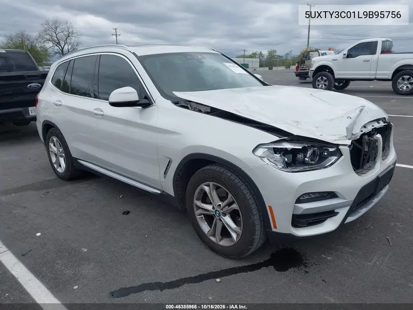 BMW X3 2020, VIN 5UXTY3C01L9B95756