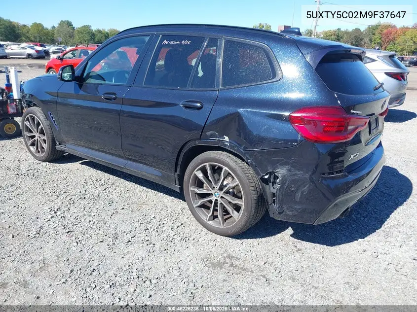 2021 BMW X3 VIN 5UXTY5C02M9F37647 — фото 3