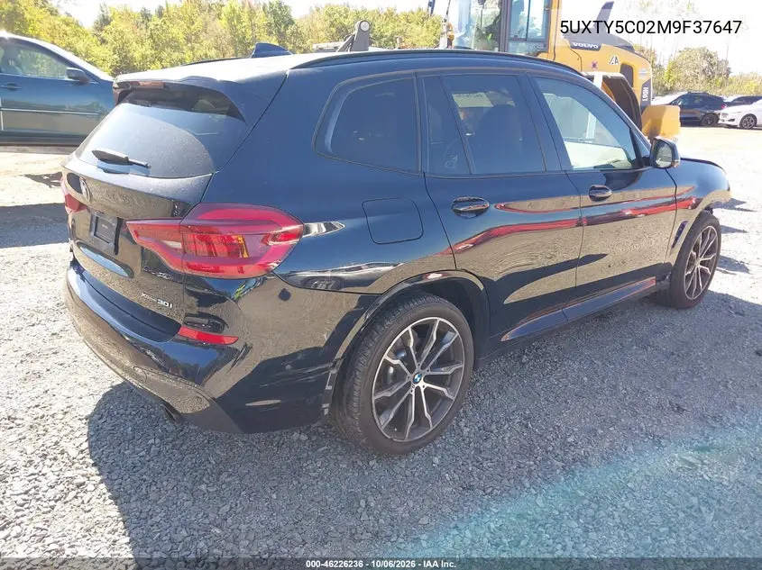 2021 BMW X3 VIN 5UXTY5C02M9F37647 — фото 4