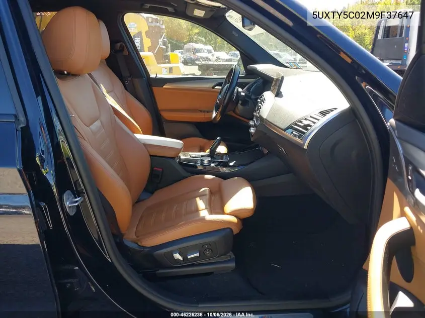 2021 BMW X3 VIN 5UXTY5C02M9F37647 — фото 5
