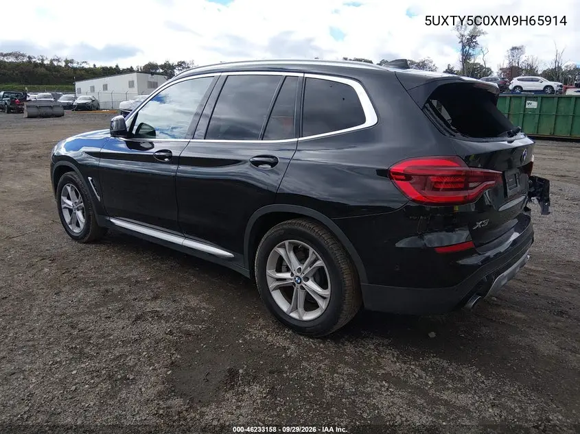 2021 BMW X3 VIN 5UXTY5C0XM9H65914 — фото 3