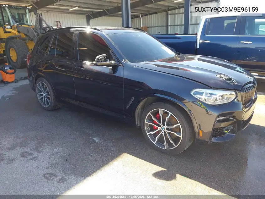 BMW X3 2021, VIN 5UXTY9C03M9E96159