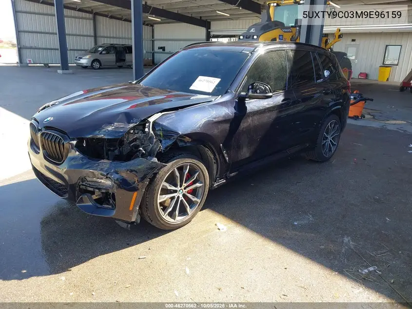 2021 BMW X3 VIN 5UXTY9C03M9E96159 — фото 2