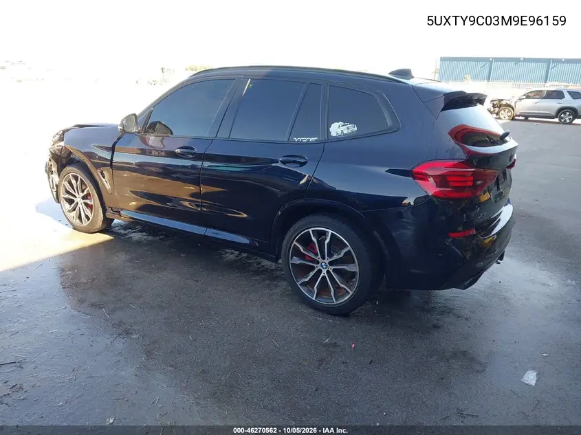 2021 BMW X3 VIN 5UXTY9C03M9E96159 — фото 3