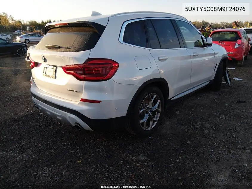 2021 BMW X3 VIN 5UXTY5C08M9F24076 — фото 4