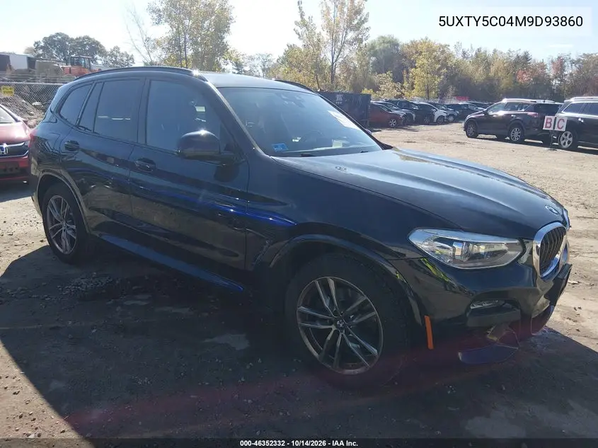 BMW X3 2021, VIN 5UXTY5C04M9D93860