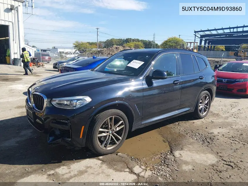 2021 BMW X3 VIN 5UXTY5C04M9D93860 — фото 2