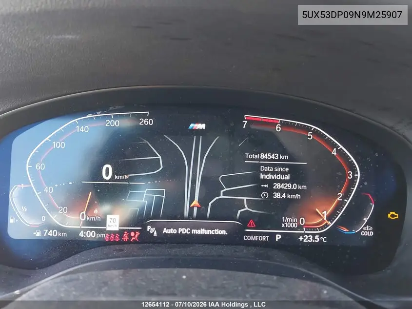 2022 BMW X3 VIN 5UX53DP09N9M25907 — фото 7