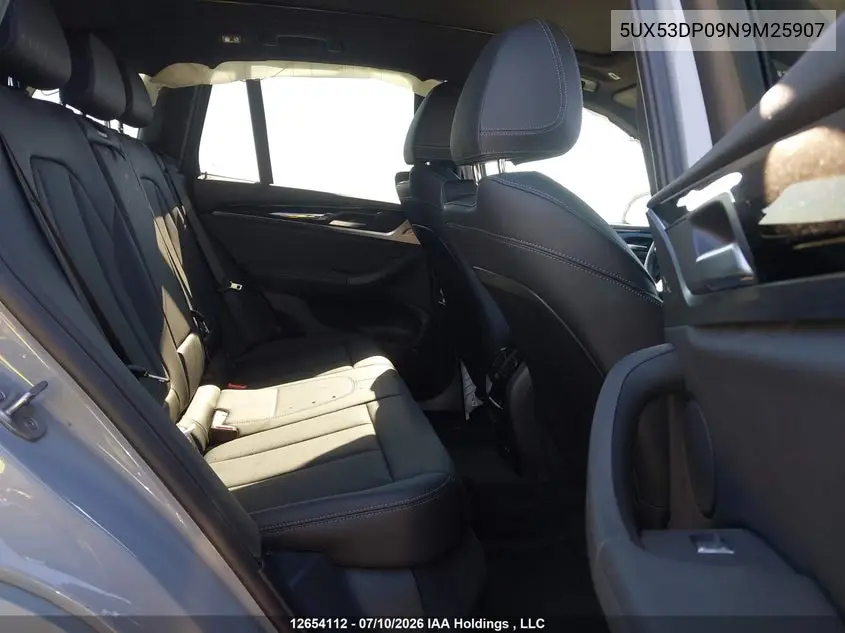2022 BMW X3 VIN 5UX53DP09N9M25907 — фото 8