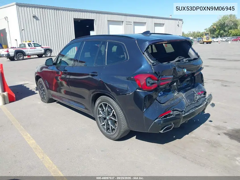 2022 BMW X3 VIN 5UX53DP0XN9M06945 — фото 3