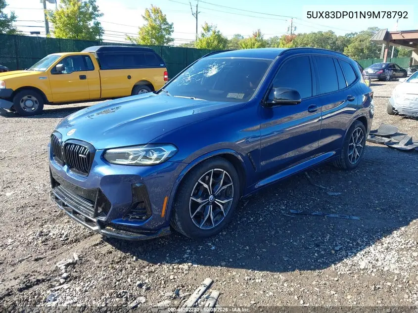 2022 BMW X3 VIN 5UX83DP01N9M78792 — фото 2