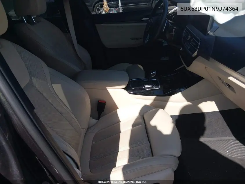 2022 BMW X3 VIN 5UX53DP01N9J74364 — фото 5