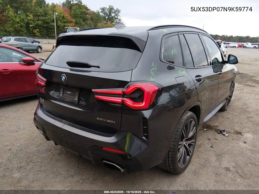 2022 BMW X3 VIN 5UX53DP07N9K59774 — фото 4