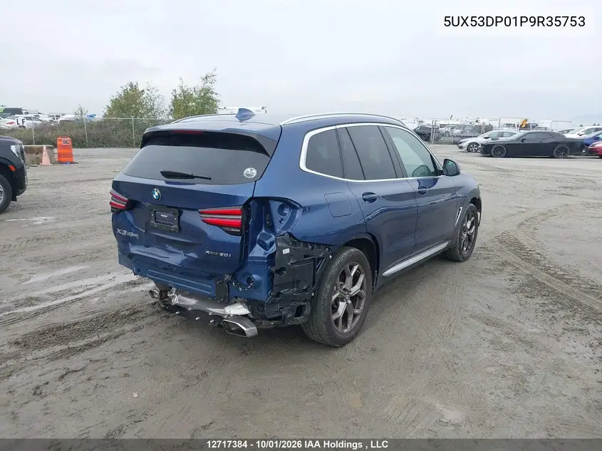 2023 BMW X3 VIN 5UX53DP01P9R35753 — фото 4