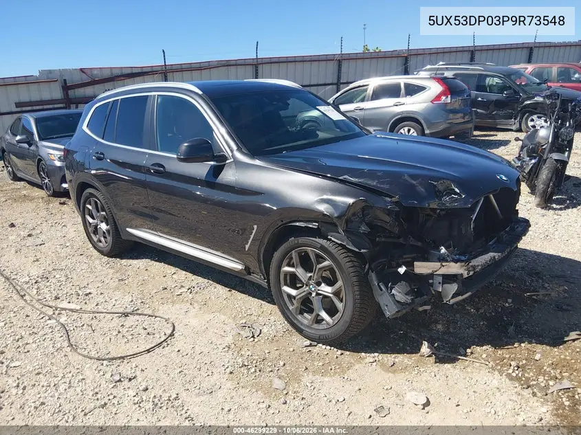 BMW X3 2023, VIN 5UX53DP03P9R73548