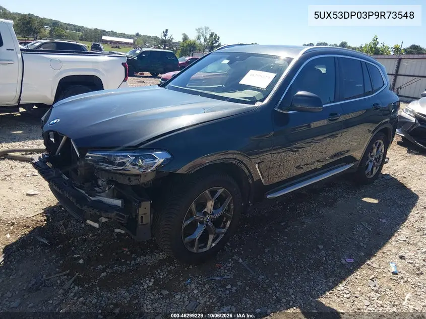 2023 BMW X3 VIN 5UX53DP03P9R73548 — фото 2