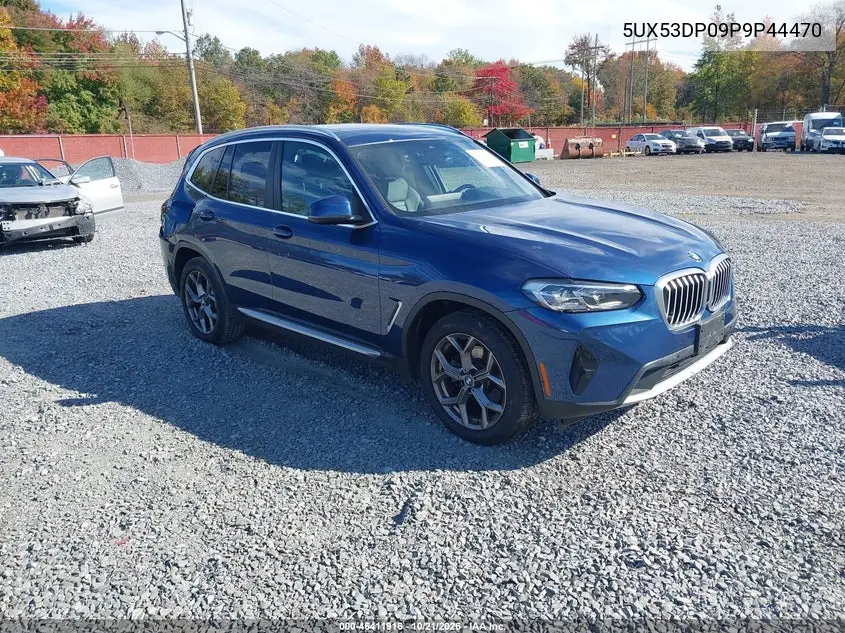 BMW X3 2023, VIN 5UX53DP09P9P44470