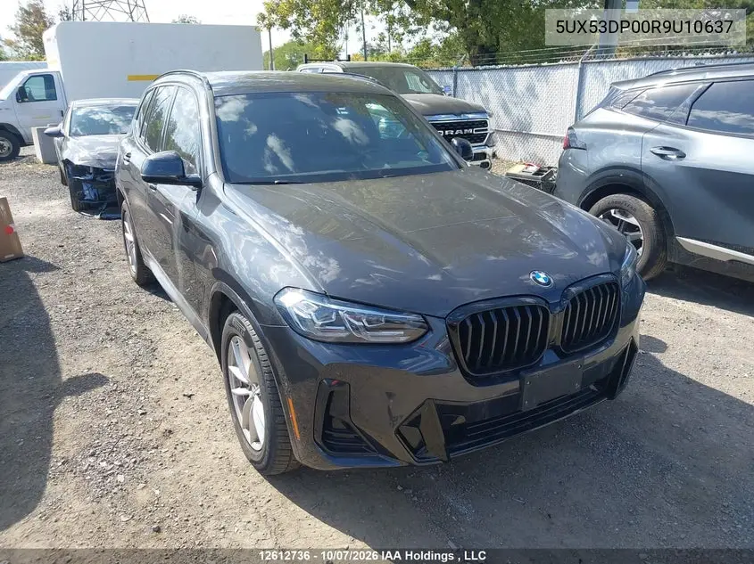 BMW X3 2024, VIN 5UX53DP00R9U10637
