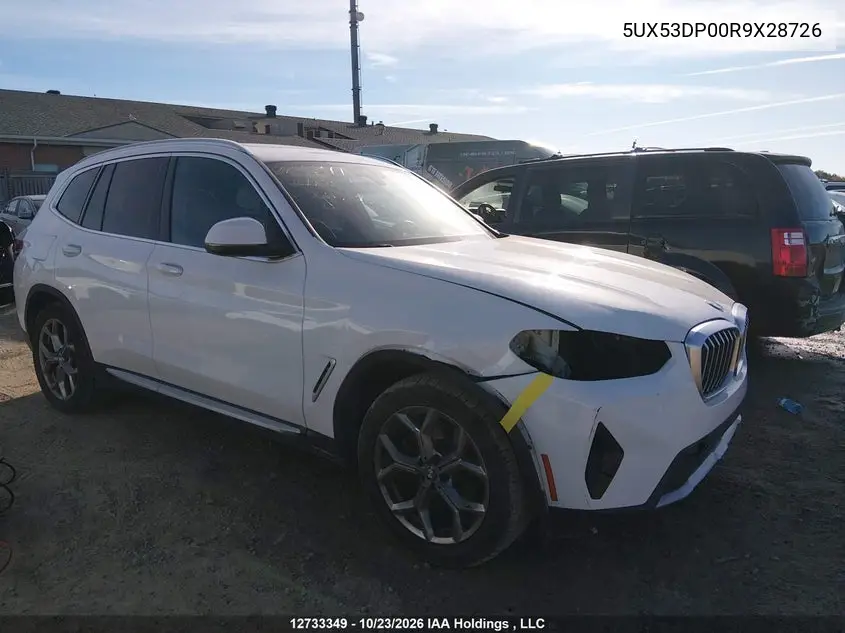 BMW X3 2024, VIN 5UX53DP00R9X28726