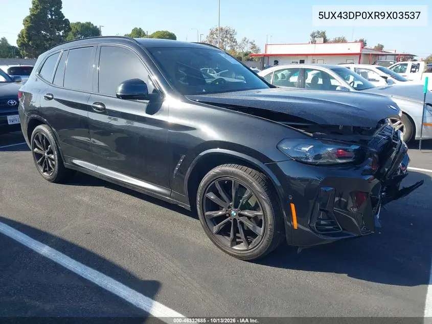 BMW X3 2024, VIN 5UX43DP0XR9X03537