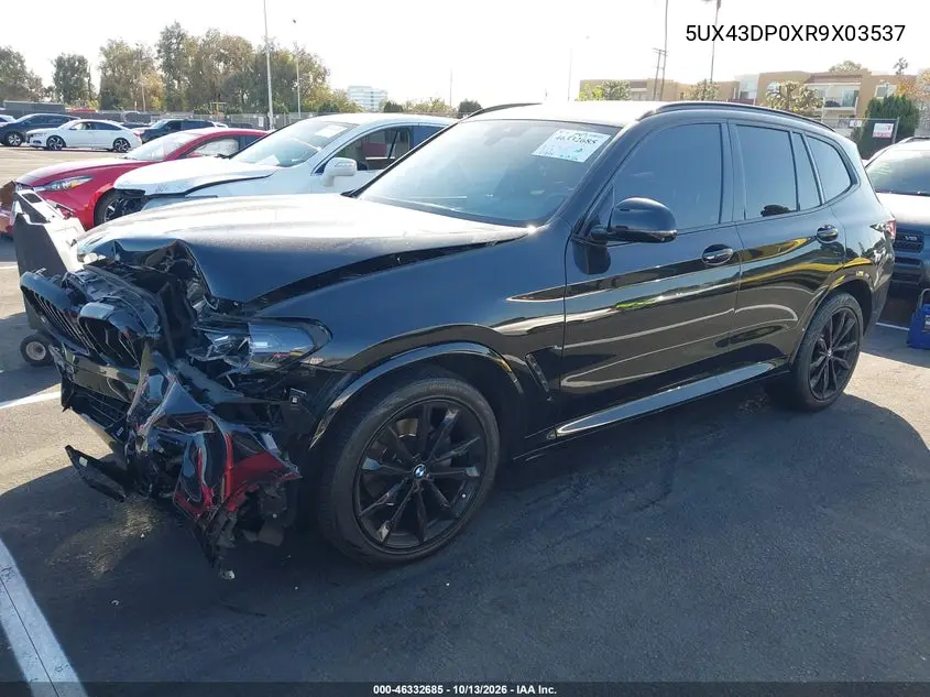 2024 BMW X3 VIN 5UX43DP0XR9X03537 — фото 2