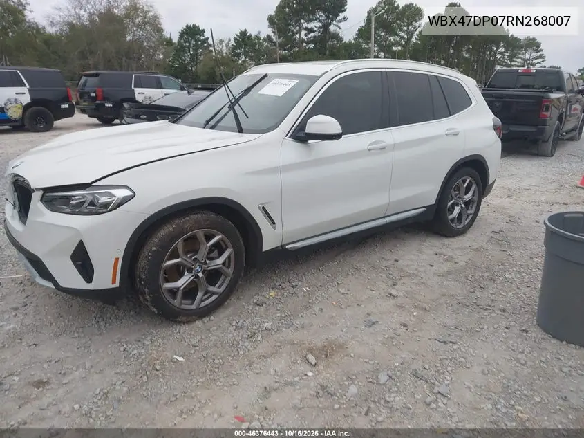 2024 BMW X3 VIN WBX47DP07RN268007 — фото 2