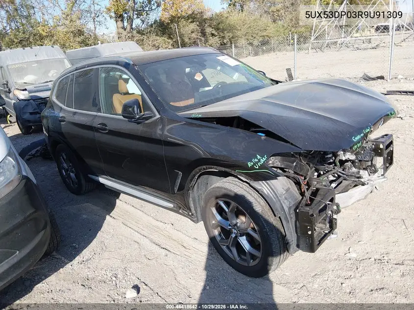 BMW X3 2024, VIN 5UX53DP03R9U91309
