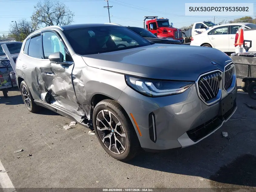 BMW X3 2026, VIN 5UX53GP02T9535082